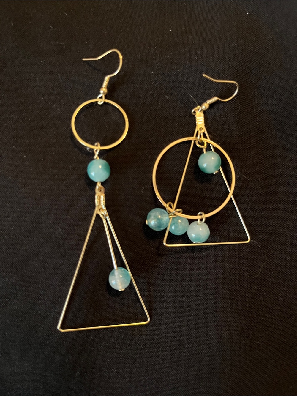 Asymmetrical Beaded Earrings